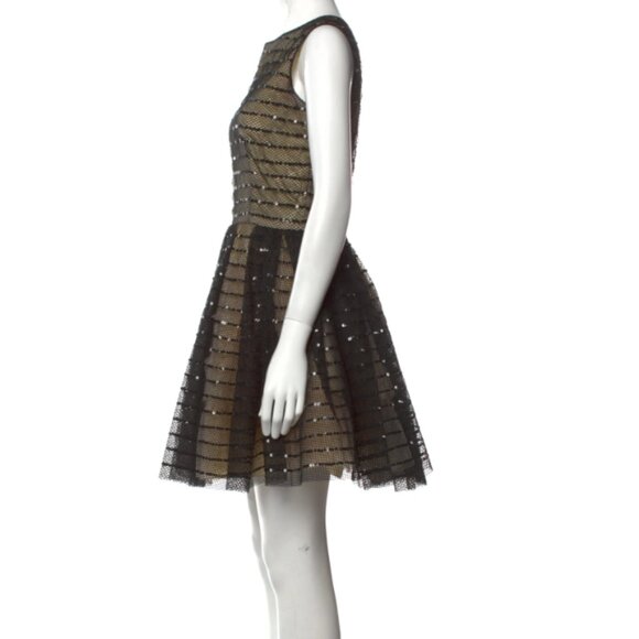 Red Valentino Tulle Sequin Cocktail Dress - Picture 2 of 4